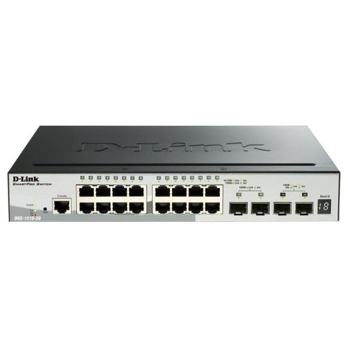 D-Link DGS 1510-52XMP Switch L3 intelligente 48 x 10/100/1000 (PoE+) + 4 x 10 Gigabit SFP+ montabile su rack PoE+ (370 W)