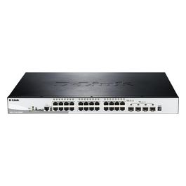 D-Link DGS-1510-28XMP/E Switch Smart Managed Gigabit per Stack da 28 Porte di Cui 24 PoE e 4 10G SFP