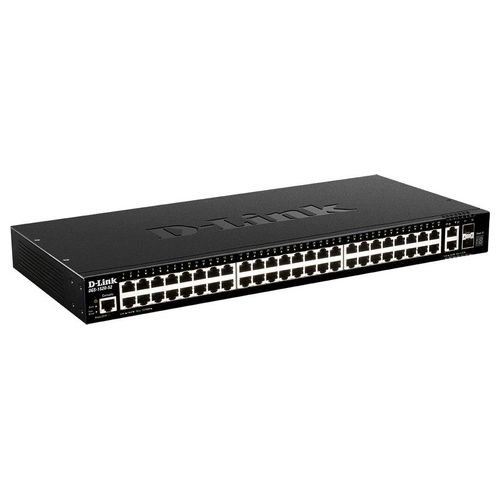 D-Link DGS-1520-52 Switch di Rete Gestito L3 10g Ethernet 100/1000/10000 1U Nero
