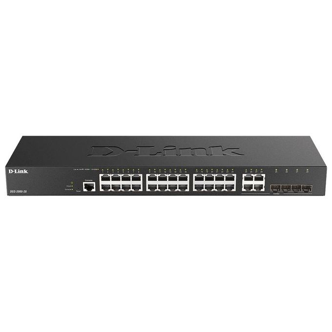 D-Link DGS-2000-28 Switch di Rete Gestito L2/l3 Gigabit Ethernet 10/100/1000 1U Nero
