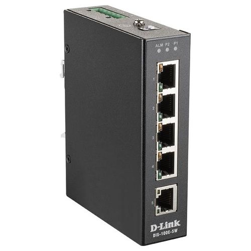 D-Link DIS-100E-5W Switch di Rete No Gestito L2 Fast Ethernet 10/100 Nero