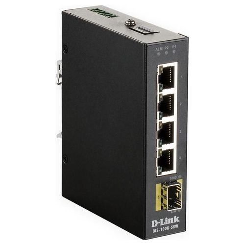 D-Link DIS‑100G‑5SW Switch Non Gestito L2 Gigabit Ethernet 10/100/1000 Nero