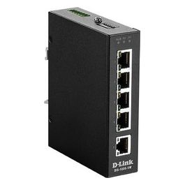 DIS‑100G‑5W Switch Non Gestito L2 Gigabit Ethernet 10/100/1000 Nero