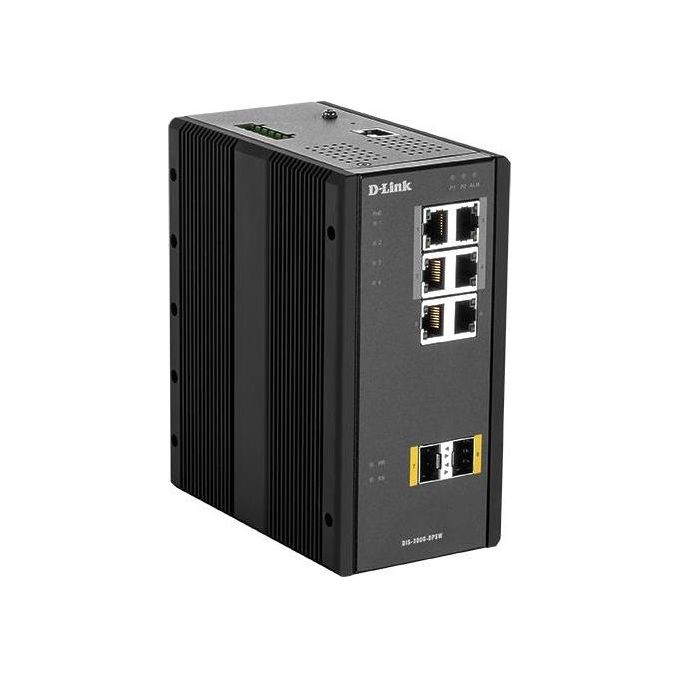 D-Link DIS 300G-8PSW Switch Gestito L2 Gigabit Ethernet 10/100/1000 Supporto Power over Ethernet Nero