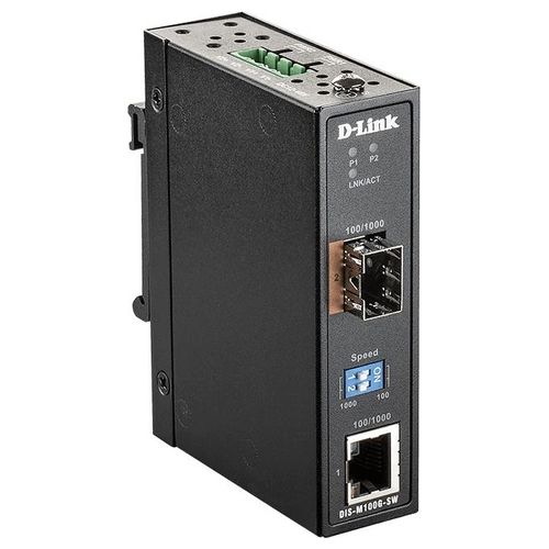 D-Link DIS-M100G-SW Convertitore Multimediale di Rete 4000 Mbit/s Modalita' Multipla Modalita' Singola Nero