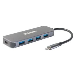 D-Link DUB-2340 Hub di Interfaccia Usb Tipo-C 5000 Mbit/s Grigio