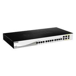 DXS-1210-16TC Switch intelligente 12 x 10GBase-T + 2 x SFP+ + 2 x SFP+ 10 Gigabit combo montabile su rack