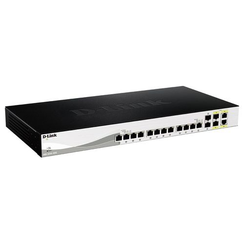 D-Link DXS-1210-16TC Switch intelligente 12 x 10GBase-T + 2 x SFP+ + 2 x SFP+ 10 Gigabit combo montabile su rack