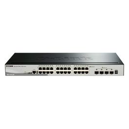 D-Link SmartPro DGS-1510-28X Switch L3 gestito 24 x 10/100/1000 + 4 x 10 Gigabit SFP+ desktop, montabile su rack