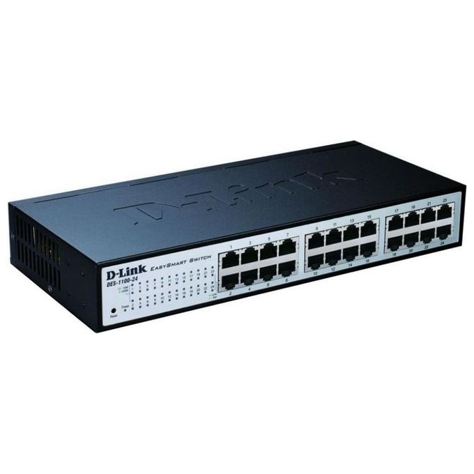 D-link switch 24 porte 10/100m easy smart switch