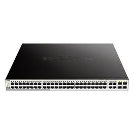Web Smart DGS-1210-52MP Switch gestito 8 x 10/100/1000 (PoE+) + 40 x 10/100/1000 (PoE) + 4 x SFP desktop, montabile su rack PoE+
