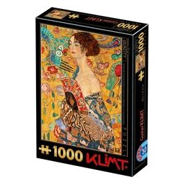 Puzzle da 1000 Pezzi - Gustav Klimt: Lady With A Fan