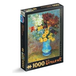 Puzzle da 1000 Pezzi - Vincent Van Gogh: Flowers In A Blue Vase