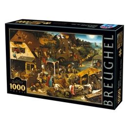 Puzzle da 1000 Pezzi - Bruegel The Elder: Netherlandish Proverbs