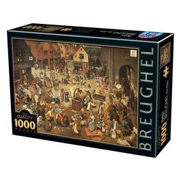 Puzzle da 1000 Pezzi - Pieter Bruegel The Elder: The Fight Between Carnival And Lent