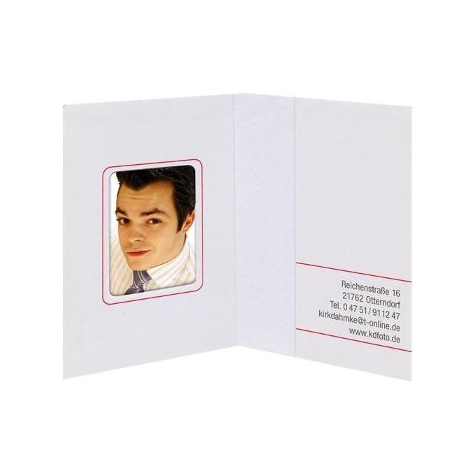 Daiber Cartoncino Portafoto Bianco Opaco 45x65mm 100 Pezzi