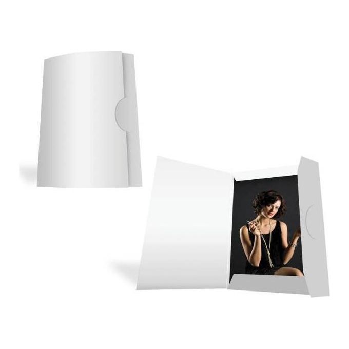 Daiber Cartoncino Portafoto Ritratto Sprint-Line 20x30cm Bianco 25 Pezzi