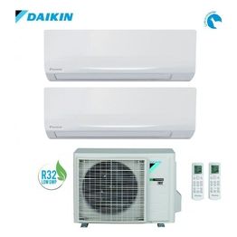 Daikin Serie Ecoplus Siesta Condizionatore Fisso Dual Split Inverter Unita' esterna + 2 Unita' interne 9.000+12.000 Btu/h Classe energetica A++/A+ Gas R32 2AMXF50A + ATXF25A + ATXF35A