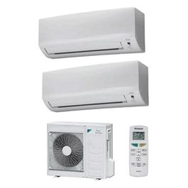 Daikin Serie Ecoplus Siesta Condizionatore Fisso Dual Split Inverter Unita' esterna + 2 Unita' interne 9.000+12.000 Btu/h Classe energetica A++/A+ Gas R32 2AMXF40A + ATXF25A + ATXF35A