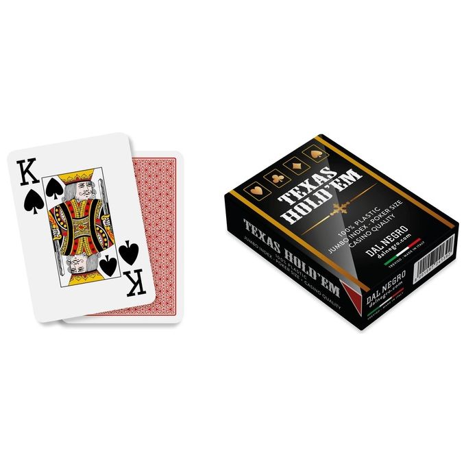 Dal Negro Carte Texas Hold'em Casino' Quality Rosso