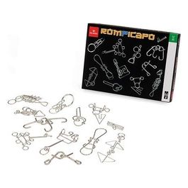 Rompicapo Set di 12 Rompicapi Metallici per Sviluppare Abilità e Strategia in Gioco da Tavolo