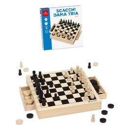 Scacchi dama tria Legno
