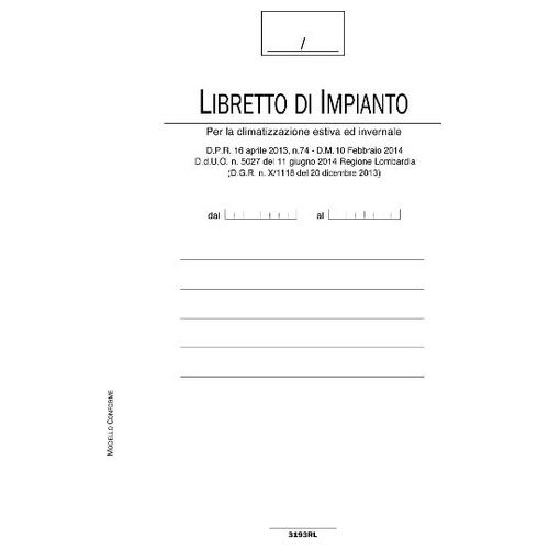 Data Ufficio Libretto Impianto Climatico Lombardia 48 Pagine