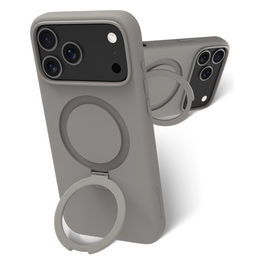 Custodia Grigia iPhone 17 Pro Max con Supporto