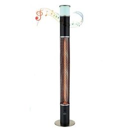 Eltronic SA9321 Termoventilatore al Carbonio Waterproof  Luci Led e Cassa Bluetooth 2000W