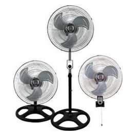 Ventilatore piantana 45cm con 3 velocità oscillazione e altezza regolabile fino a 155cm in robusto metallo