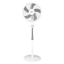 Ventilatore a Piantana 40cm con 5 Pale e Altezza Regolabile fino a 130cm per Climatizzazione Efficiente