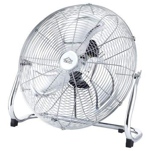 Ventilatore Verticale 3 Velocità 55cm Cromato per Climatizzazione in Ambienti Interni
