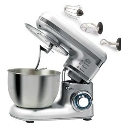 DCG KM1401S Impastatrice Planetaria 4 Litri 600W Ciotola Inox 6 Velocita' Funzione Pulse Silver