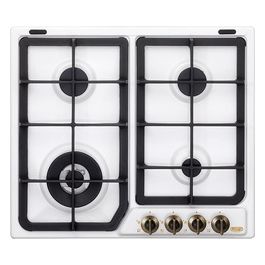 De Longhi BF46PRO Piano cottura a gas 4 fuochi cm. 58 bianco