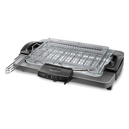 De Longhi Bistecchiera elettrica con piastra antiaderente con doppia griglia girevole 2450 Watt Grigio