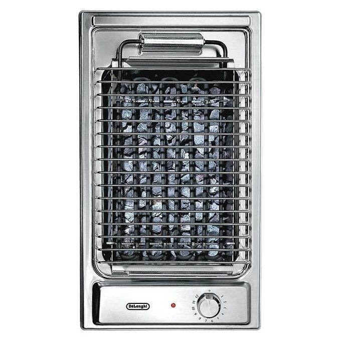 De Longhi BQI 13-2 Linea Domino Piano cottura  Elettrico Barbecue Serigrafia laser 30 cm Acciaio Inox