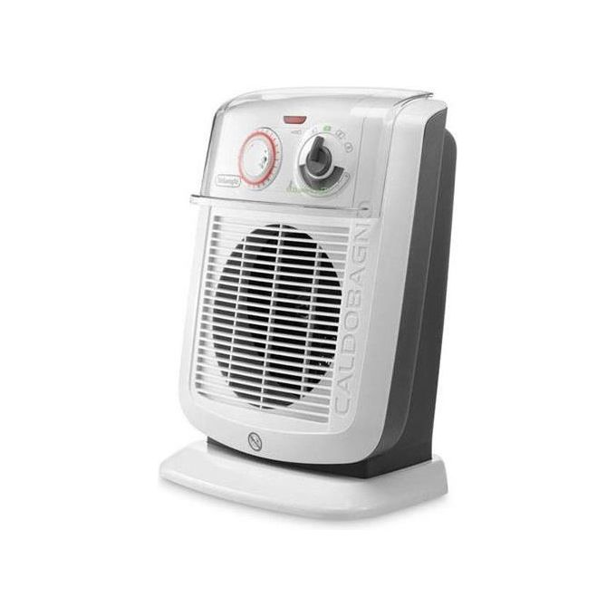 De'Longhi HBC3052T Termoventilatore Caldobagno 2200W Timer 24H ECO SILENCE IP21 Protezione Antigelo colore Bianco