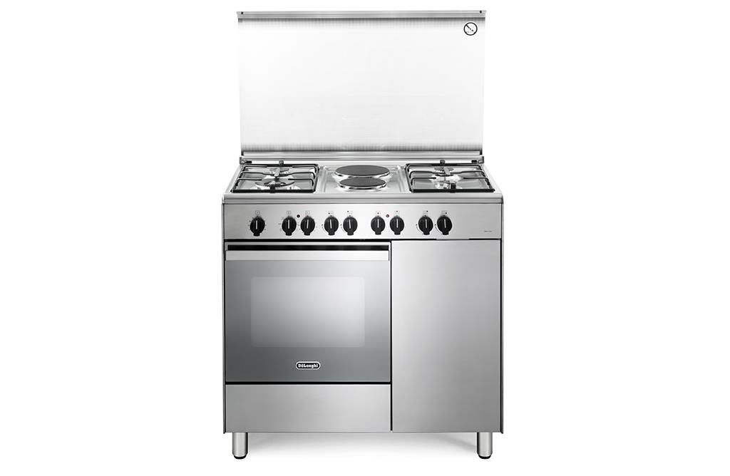 De Longhi DEMX 96 B42 ED Linea Design Cucina a Gas Libera Installazione  Forno Elettrico 4 Fuochi + 2 Piastre Elettriche Classe energetica A  Bruciatore