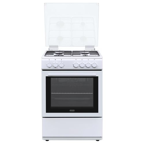 De Longhi DL664EW Cucina a gas 4 fuochi 60x60 forno elettrico 65 litri Classe A