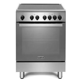 De Longhi DMX64VL Cucina Elettrica 4 Fuochi Forno Elettrico Multifunzione Larghezza x Profondità 60 x 60 cm colore Inox