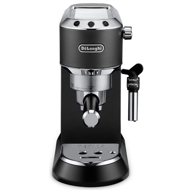 Image of DeLonghi EC685.BK Dedica Style Macchina da Caffe' Sistema Manuale Potenza 1300 W Capacita' 1,1 Litri Thermoblock Cappuccino System Nero