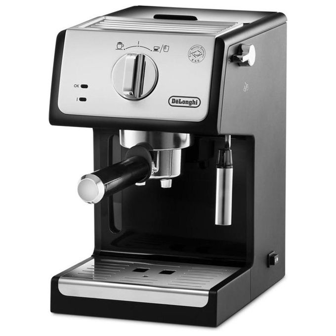 DeLonghi ECP33.21 Espresso Macchina da Caffe' Sistema Manuale Potenza 1100 W Capacita' 1,1 Litri Thermoblock Cappuccino System Nero