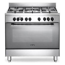 De Longhi GEMMA 96 M ED Linea Gemma Cucina a Gas Libera Installazione Forno Elettrico 5 Fuochi Griglie in Ghisa Classe energetica A Bruciatore Tripla Corona 9 Funzioni 90 cm Acciaio Inox