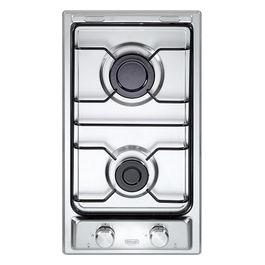 De longhi piano cottura a gas 2 fornelli 30 cm da incasso acciaio inox domino