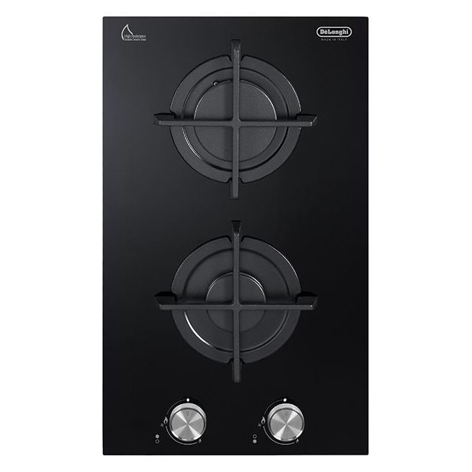 De Longhi NSL230NC Piano cottura a gas 2 fuochi 30 cm nero