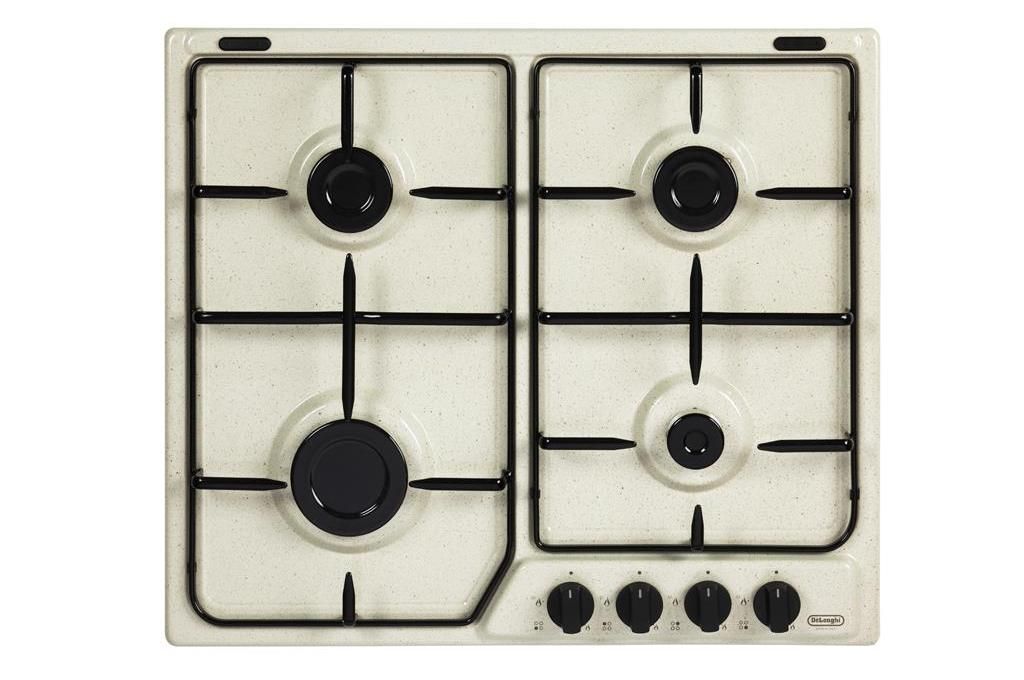 SMEG S264AV2 Piani cottura Gas larghezza 60 cm Avena - 4 Fuochi - Griglie  in Piattina 