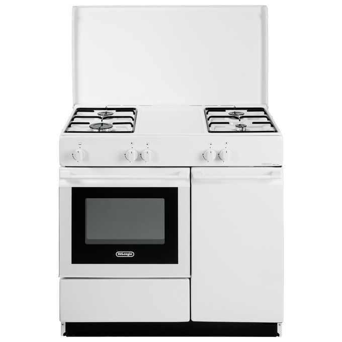 De Longhi SGW 854 NM Cucina a Gas 4 Fuochi Forno a Gas Statico 44 Litri 86x50 cm colore Bianco