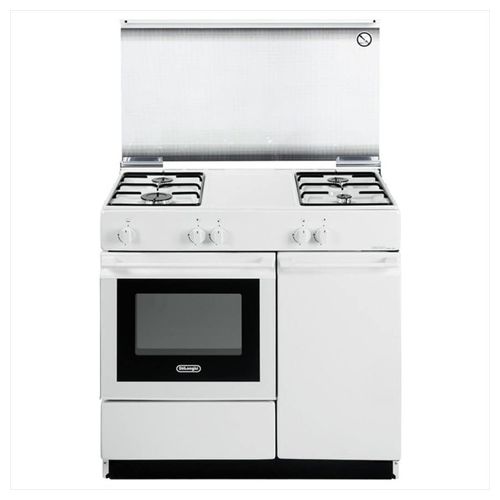 De Longhi SGW 854 N Linea Smart Cucina a Gas Libera Installazione Forno a Gas 4 Fuochi Classe energetica 86 cm Bianco