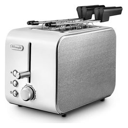 DeLonghi CTX2203W Tostapane a 2 Scomparti Potenza 550 W Bianco