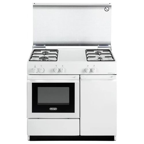De'Longhi SEW 8540 N EDM Cucina Gas 4 Fuochi Forno Elettrico 42 L Grill Classe A (85x86x50 cm) colore Bianco